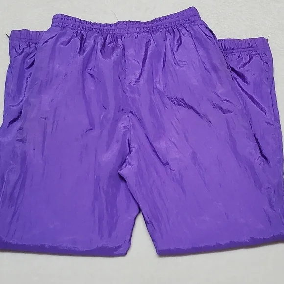 Vintage 90s Casual Isle Purple Full-zip Jacket High Rise Shell Suit Tracksuit M